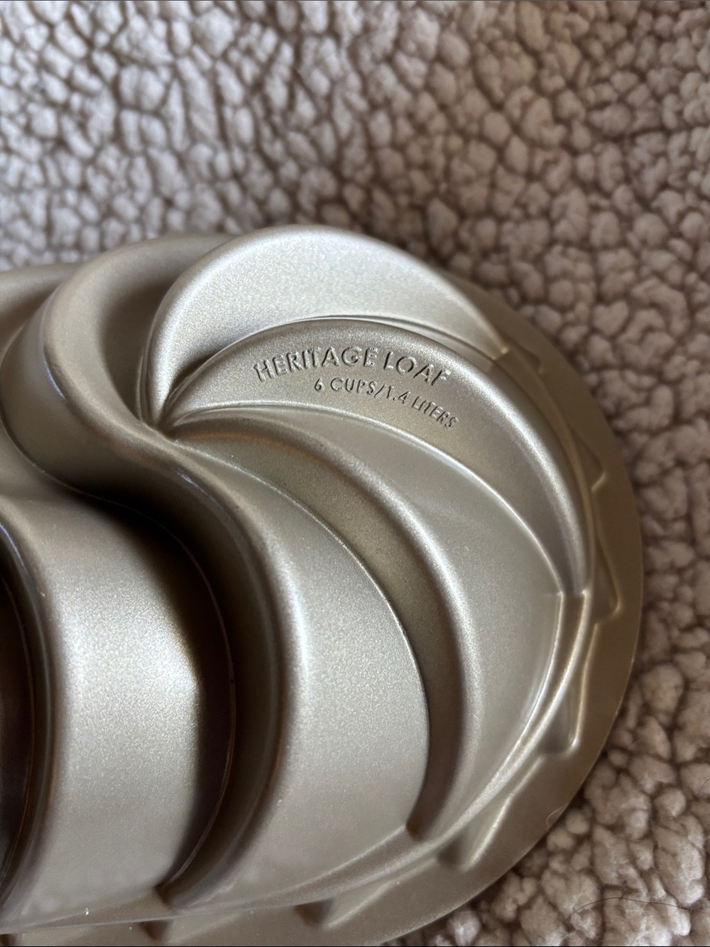 Nordic Ware Metallic Gold Swirl Bundt Pan - Picture 3 of 4